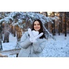 image:imageFunky Junque Mittens for Women  Fleece Lined Womens Winter Gloves Fuzzy Warm Mittens Cold Weather Fashion AccessoriesChunky Sequin  White