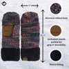 image:imageFunky Junque Mittens for Women  Fleece Lined Womens Winter Gloves Fuzzy Warm Mittens Cold Weather Fashion AccessoriesFour Tone Mix  Black Multi 32
