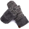 image:imageFunky Junque Mittens for Women  Fleece Lined Womens Winter Gloves Fuzzy Warm Mittens Cold Weather Fashion AccessoriesFour Tone Mix  Grey Multi 31