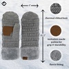 image:imageFunky Junque Mittens for Women  Fleece Lined Womens Winter Gloves Fuzzy Warm Mittens Cold Weather Fashion AccessoriesHeather Grey