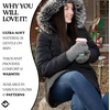 image:imageFunky Junque Mittens for Women  Fleece Lined Womens Winter Gloves Fuzzy Warm Mittens Cold Weather Fashion AccessoriesHeather Grey