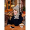 image:imageFunky Junque Mittens for Women  Fleece Lined Womens Winter Gloves Fuzzy Warm Mittens Cold Weather Fashion AccessoriesWaffle Knit  Taupe