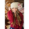 image:imageFunky Junque Mommy amp Me Beanie Set  Matching Knit Winter Hats for Baby Toddler Kids amp Moms Cute Family Beanies BundleAdult  Infant  Ribbed  Ivory 2 Pack