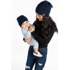 image:imageFunky Junque Mommy amp Me Beanie Set  Matching Knit Winter Hats for Baby Toddler Kids amp Moms Cute Family Beanies BundleAdult  Infant  Ribbed  Navy 2 Pack