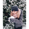 image:imageFunky Junque Mommy amp Me Beanie Set  Matching Knit Winter Hats for Baby Toddler Kids amp Moms Cute Family Beanies BundleAdult  Infant  Ribbed  Navy 2 Pack