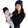 image:imageFunky Junque Mommy amp Me Beanie Set  Matching Knit Winter Hats for Baby Toddler Kids amp Moms Cute Family Beanies BundleAdult  Infant  Ribbed  Navy 2 Pack