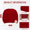 image:imageFunky Junque Mommy amp Me Beanie Set  Matching Knit Winter Hats for Baby Toddler Kids amp Moms Cute Family Beanies BundleAdult  Infant  Ribbed  Red 2 Pk