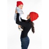 image:imageFunky Junque Mommy amp Me Beanie Set  Matching Knit Winter Hats for Baby Toddler Kids amp Moms Cute Family Beanies BundleAdult  Infant  Ribbed  Red 2 Pk