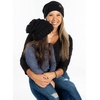 image:imageFunky Junque Mommy amp Me Beanie Set  Matching Knit Winter Hats for Baby Toddler Kids amp Moms Cute Family Beanies BundleAdult  Toddler  Oversized Black 2 Pk