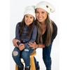 image:imageFunky Junque Mommy amp Me Beanie Set  Matching Knit Winter Hats for Baby Toddler Kids amp Moms Cute Family Beanies BundleAdult  Toddler  Oversized Ivory 2 Pk