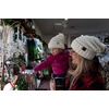 image:imageFunky Junque Mommy amp Me Beanie Set  Matching Knit Winter Hats for Baby Toddler Kids amp Moms Cute Family Beanies BundleAdult  Toddler  Oversized Ivory 2 Pk