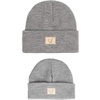 image:imageFunky Junque Mommy amp Me Beanie Set  Matching Knit Winter Hats for Baby Toddler Kids amp Moms Cute Family Beanies BundleToddler  Infant  Heathered  Grey 2 Pk