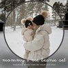 image:imageFunky Junque Mommy amp Me Double Pom Beanies  Mama amp Mini Matching Winter Outfits Mom amp Infant Baby Girl Beanie Hat SetAdultInfant Double Pom  Diagonal Stripes  Black 2 Pack