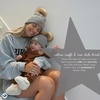 image:imageFunky Junque Mommy amp Me Double Pom Beanies  Mama amp Mini Matching Winter Outfits Mom amp Infant Baby Girl Beanie Hat SetDiagonal Basketweave  Heather Grey