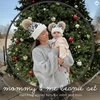 image:imageFunky Junque Mommy amp Me Double Pom Beanies  Mama amp Mini Matching Winter Outfits Mom amp Infant Baby Girl Beanie Hat SetLeopard  Ivory