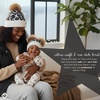 image:imageFunky Junque Mommy amp Me Double Pom Beanies  Mama amp Mini Matching Winter Outfits Mom amp Infant Baby Girl Beanie Hat SetLeopard  Ivory