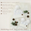 image:imageFunky Junque Mommy amp Me Double Pom Beanies  Mama amp Mini Matching Winter Outfits Mom amp Infant Baby Girl Beanie Hat SetSequin  White