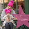 image:imageFunky Junque Mommy amp Me Double Pom Beanies  Mama amp Mini Matching Winter Outfits Mom amp Infant Baby Girl Beanie Hat SetTerry Chenille  Hot Pink