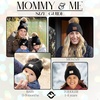 image:imageFunky Junque Mommy amp Me Double Pom Beanies 3Pack Matching Winter Hats for Mom Toddler amp Infant Girls Cozy Knit Family SetAdultToddler Single PomInfant Double Pom  Diagonal Stripes  Black 3 Pack