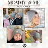 image:imageFunky Junque Mommy amp Me Double Pom Beanies 3Pack Matching Winter Hats for Mom Toddler amp Infant Girls Cozy Knit Family SetDiagonal Basketweave  Heather Grey