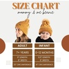 image:imageFunky Junque Mommy amp Me Matching Pom Beanie Set  Women Kids Family Knit AdultInfant  Cable KnitAdultInfant  Ribbed Knit Detachable Pom  Black 2 Pack