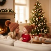 image:imageFunky Junque Mommy amp Me Matching Pom Beanie Set  Women Kids Family Knit AdultInfant  Cable KnitAdultToddler  Detachable Pom  Rust 2 Pack