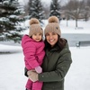image:imageFunky Junque Mommy amp Me Matching Pom Beanie Set  Women Kids Family Knit AdultInfant  Cable KnitAdultToddler  Detachable Pom  Taupe 2 Pack