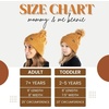 image:imageFunky Junque Mommy amp Me Matching Pom Beanie Set  Women Kids Family Knit AdultInfant  Cable KnitAdultToddler  Ribbed Knit Detachable Pom  Ivory 2 Pack