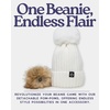 image:imageFunky Junque Mommy amp Me Matching Pom Beanie Set  Women Kids Family Knit AdultInfant  Cable KnitAdultToddler  Ribbed Knit Detachable Pom  Ivory 2 Pack