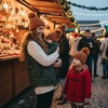 image:imageFunky Junque Mommy amp Me Matching Pom Beanie Set  Women Kids Family Knit AdultInfant  Cable KnitAdultToddlerInfant  Detachable Pom  Rust 3 Pack