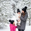 image:imageFunky Junque Mommy amp Me Matching Pom Beanie Set  Women Kids Family Knit AdultInfant  Cable KnitAdultToddlerInfant  Ribbed Knit Detachable Pom  Black 3 Pack