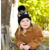image:imageFunky Junque Mommy amp Me Pom Beanies  3Pack Knit Hats for Mom Toddler amp Infants Adorable Matching Winter SetAztec  Black