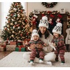 image:imageFunky Junque Mommy amp Me Pom Beanies  3Pack Knit Hats for Mom Toddler amp Infants Adorable Matching Winter SetAztec  White