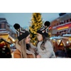 image:imageFunky Junque Mommy amp Me Pom Beanies  Cozy Knit Womens Beanie amp Toddler Girl Winter Hat Set Ages 14 Great SetAztec  Black