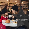 image:imageFunky Junque Mommy amp Me Pom Beanies  Cozy Knit Womens Beanie amp Toddler Girl Winter Hat Set Ages 14 Great SetDiagonal Basketweave  Black
