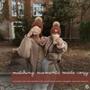 image:imageFunky Junque Mommy amp Me Pom Beanies  Cozy Knit Womens Beanie amp Toddler Girl Winter Hat Set Ages 14 Great SetDiagonal Basketweave  Brick