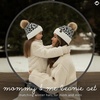 image:imageFunky Junque Mommy amp Me Pom Beanies  Cozy Knit Womens Beanie amp Toddler Girl Winter Hat Set Ages 14 Great SetLeopard  Ivory