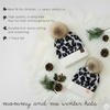 image:imageFunky Junque Mommy amp Me Pom Beanies  Cozy Knit Womens Beanie amp Toddler Girl Winter Hat Set Ages 14 Great SetLeopard  Ivory