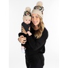 image:imageFunky Junque Mommy amp Me Pom Pom Beanies Set  Infant Baby amp Mom Matching Winter Outfits Warm Newborn amp Womens Beanie HatsAztec  Beige