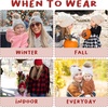 image:imageFunky Junque Mommy amp Me Pom Pom Beanies Set  Infant Baby amp Mom Matching Winter Outfits Warm Newborn amp Womens Beanie HatsAztec  Black