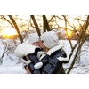 image:imageFunky Junque Mommy amp Me Pom Pom Beanies Set  Infant Baby amp Mom Matching Winter Outfits Warm Newborn amp Womens Beanie HatsConfetti  Ivory Faux Fur Pom