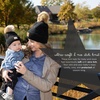 image:imageFunky Junque Mommy amp Me Pom Pom Beanies Set  Infant Baby amp Mom Matching Winter Outfits Warm Newborn amp Womens Beanie HatsDiagonal Basketweave  Black