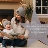 image:imageFunky Junque Mommy amp Me Pom Pom Beanies Set  Infant Baby amp Mom Matching Winter Outfits Warm Newborn amp Womens Beanie HatsDiagonal Basketweave  Heather Grey
