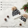 image:imageFunky Junque Mommy amp Me Pom Pom Beanies Set  Infant Baby amp Mom Matching Winter Outfits Warm Newborn amp Womens Beanie HatsLeopard  Ivory