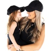 image:imageFunky Junque Mommy and Me Baseball Caps Matching Mother Daughter Hats  Soft cotton matching cap set with embroidery for mom daughter photos beach vacations brunches amp family gifts2 Pack American Flag  Black 25