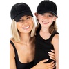 image:imageFunky Junque Mommy and Me Baseball Caps Matching Mother Daughter Hats  Soft cotton matching cap set with embroidery for mom daughter photos beach vacations brunches amp family gifts2 Pack American Flag  Black 25