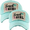 image:imageFunky Junque Mommy and Me Baseball Caps Matching Mother Daughter Hats  Soft cotton matching cap set with embroidery for mom daughter photos beach vacations brunches amp family gifts2 Pack Beach Girl  Mint