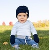 image:imageFunky Junque Newborn Baby Knit Beanie amp Fleece Mittens Set  Warm Winter Essentials3 Pack 1 Navy  1 Red  1 Beige