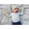 image:imageFunky Junque Newborn Baby Knit Beanie amp Fleece Mittens Set  Warm Winter EssentialsBeige