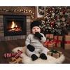 image:imageFunky Junque Newborn Baby Knit Beanie amp Fleece Mittens Set  Warm Winter EssentialsBlack